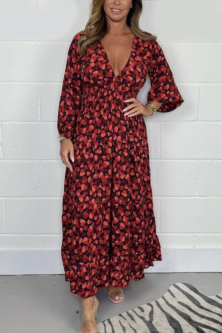 Gaelle™ | Smocked Midi Kjole
